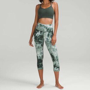 Lululemon High Rose Crop 21: Diamond Dye Starlight Smoked Spruce